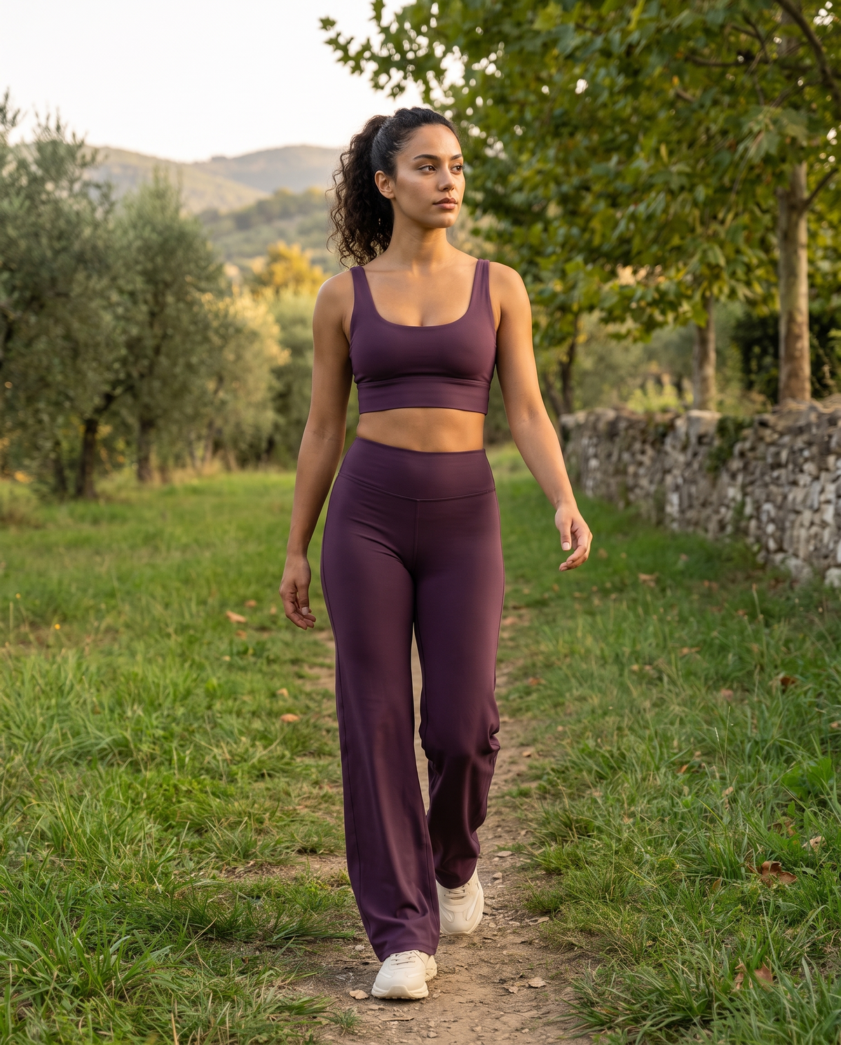 High Waist Leggings Purple