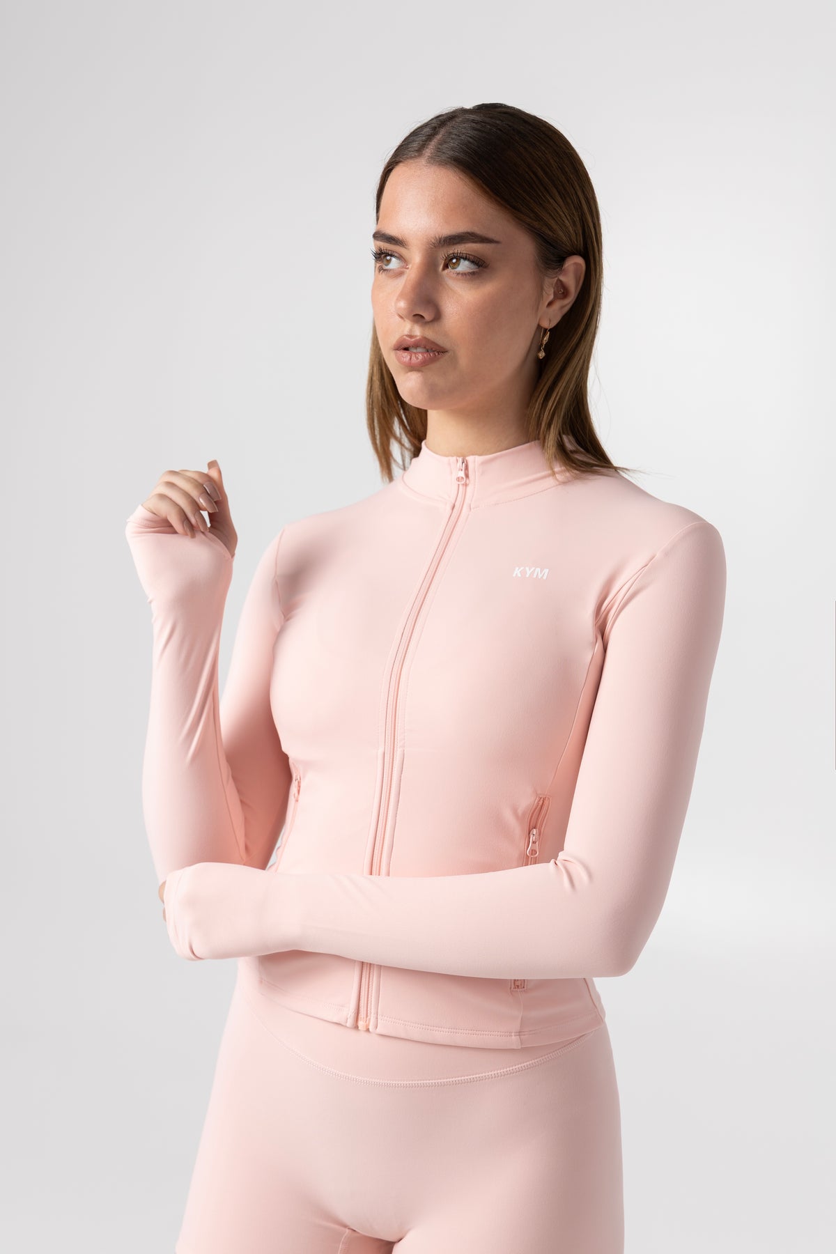 Baby Pink Zip-Up Jacket