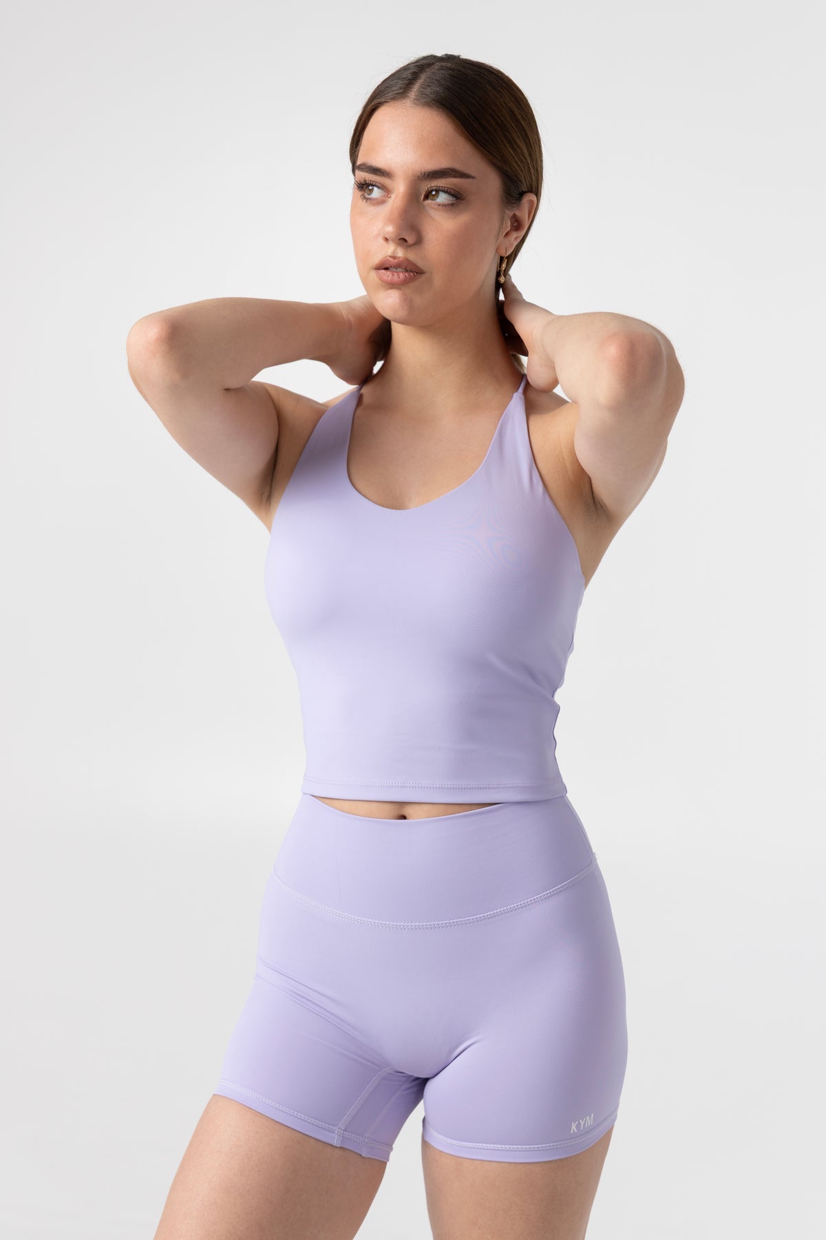 Lavender Racerback Crop Top