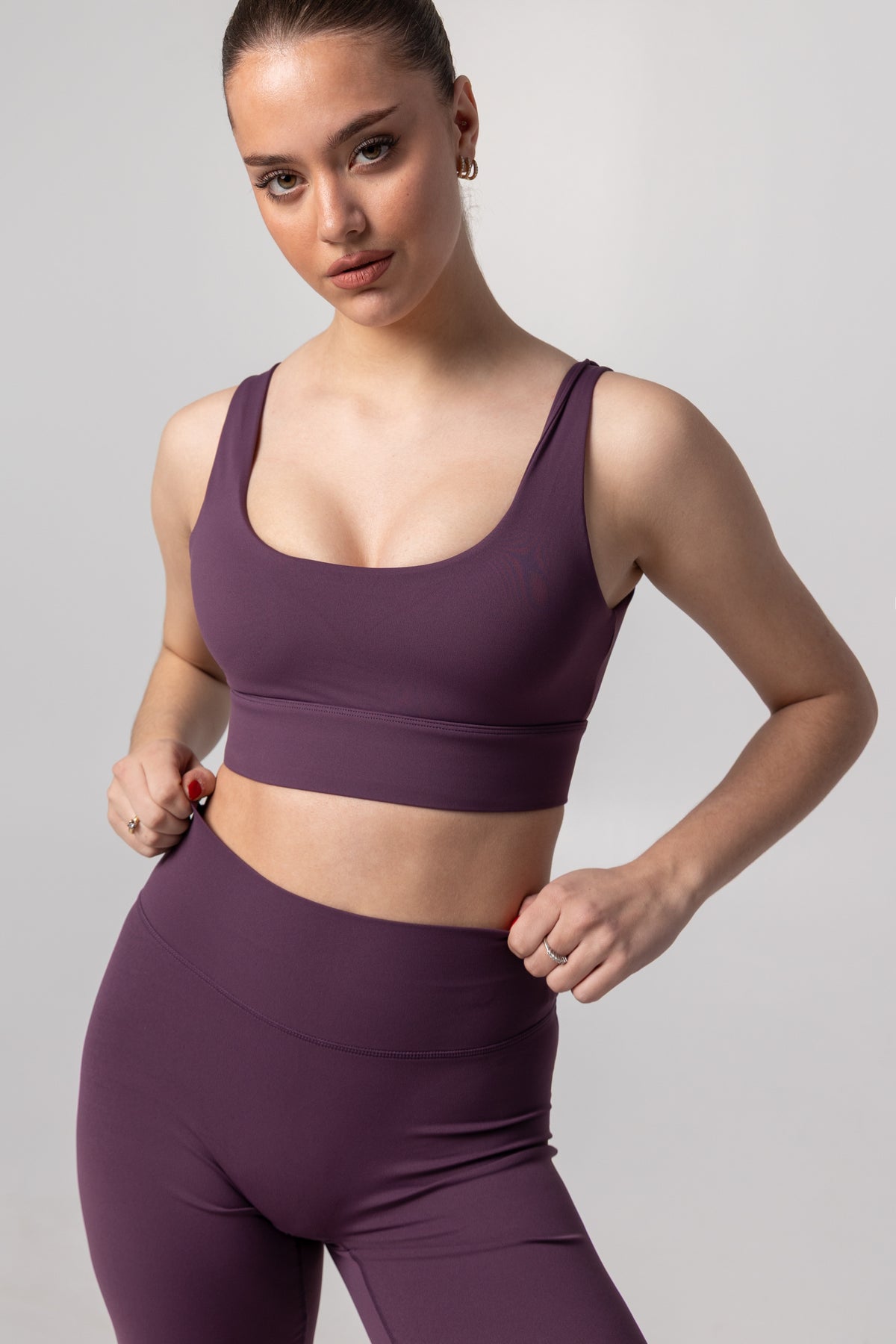 High Waist Leggings Purple