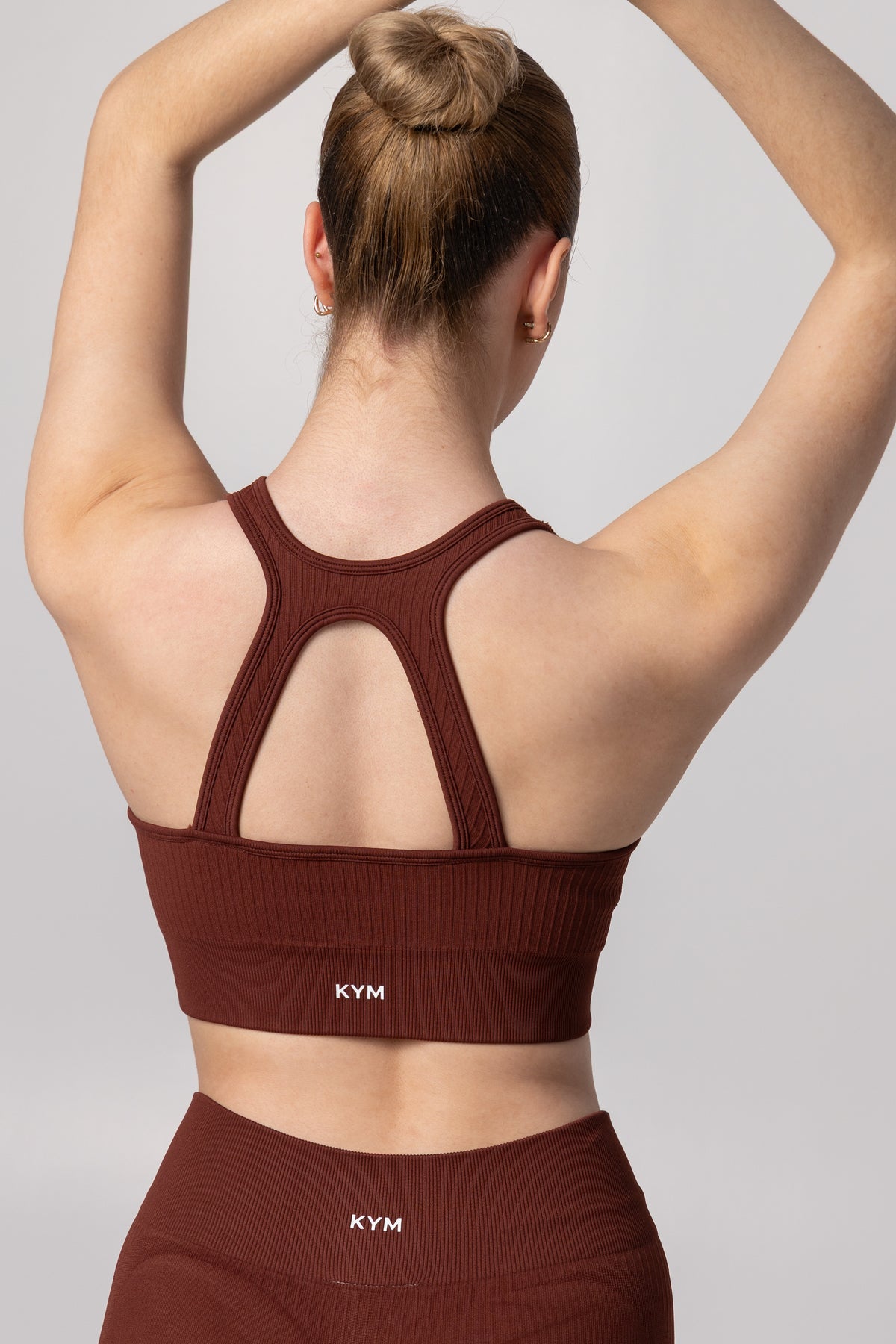 Ribbed Racerback Sports Bra