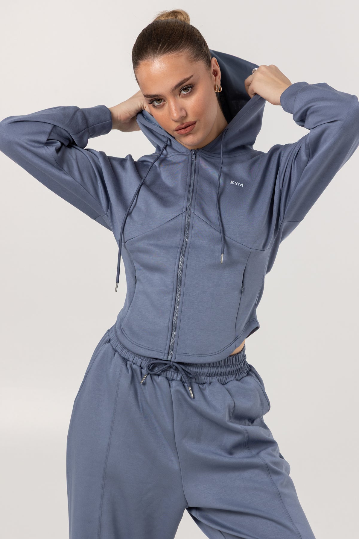 Zip Hoodie Cropped Jacket