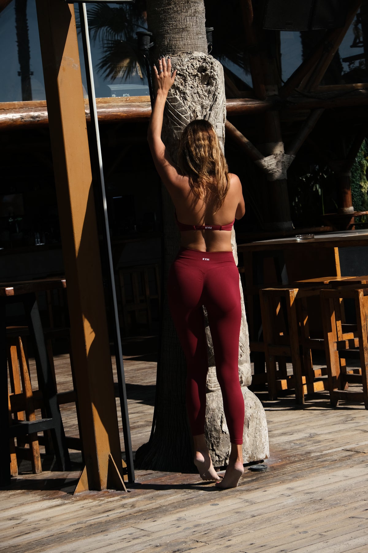 Κόκκινο Ψηλόμεσο Leggings KYM 0054