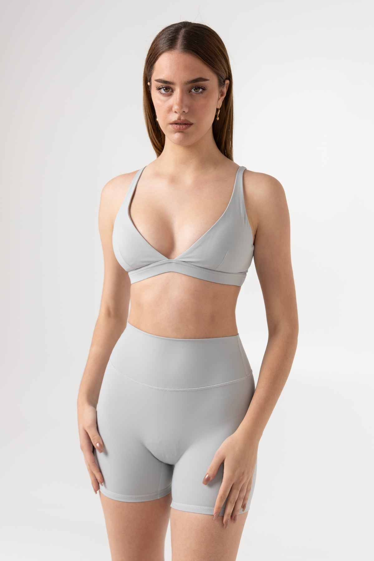 Grey Triangle Bra Top