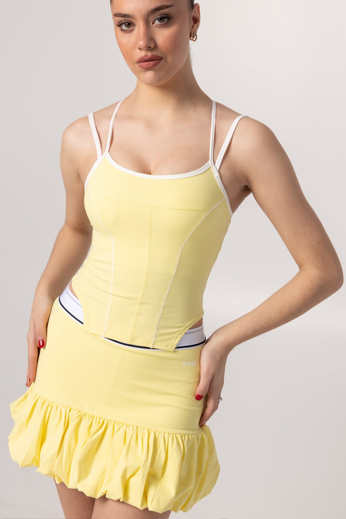Ruffle Mini Skirt - Yellow - SP2513