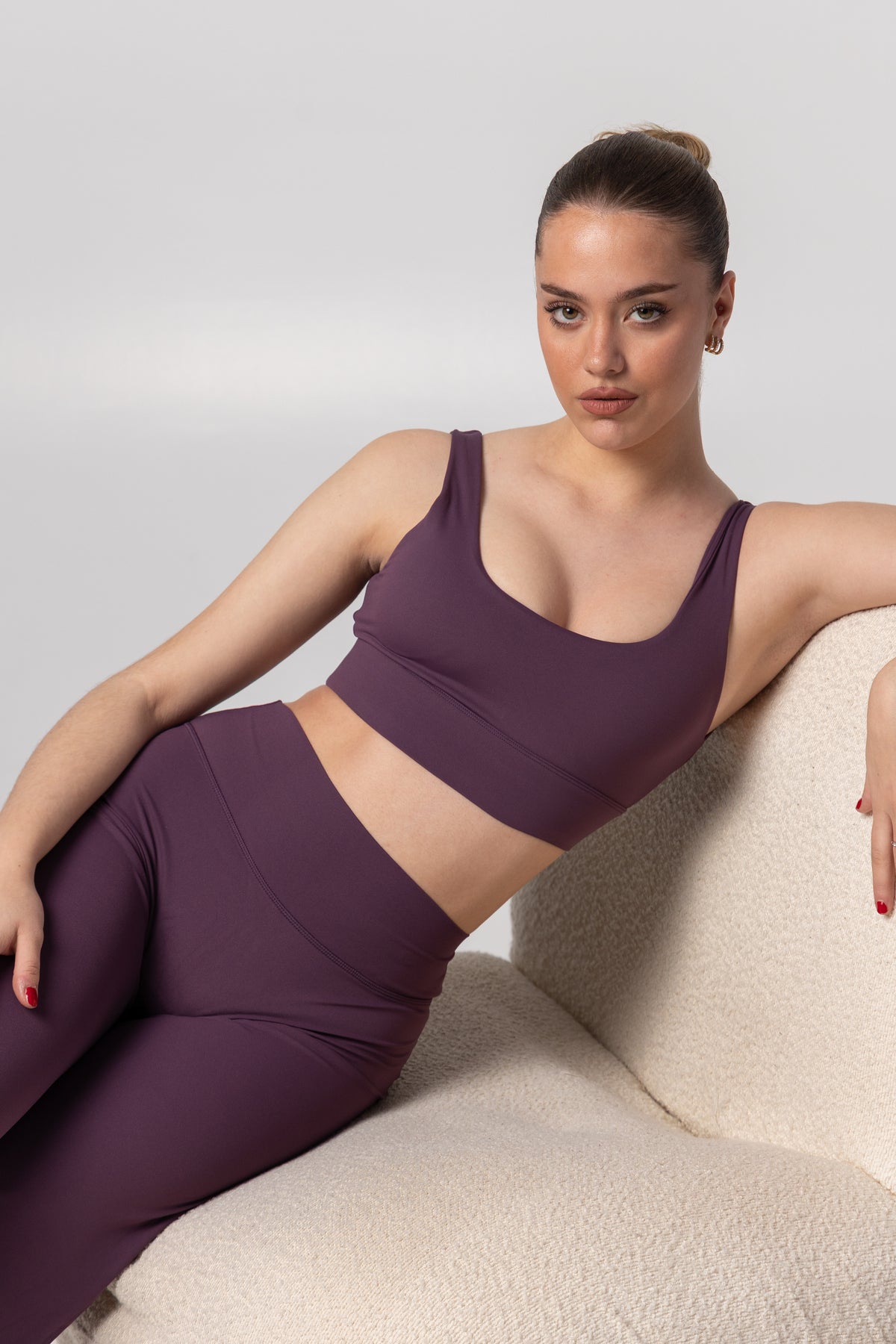 High Waist Leggings Purple